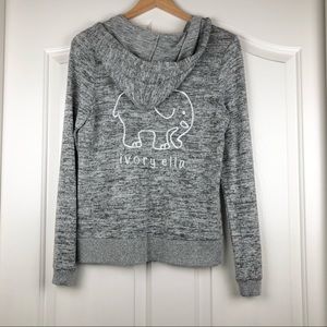 Ivory Ella Gray Zip Jacket